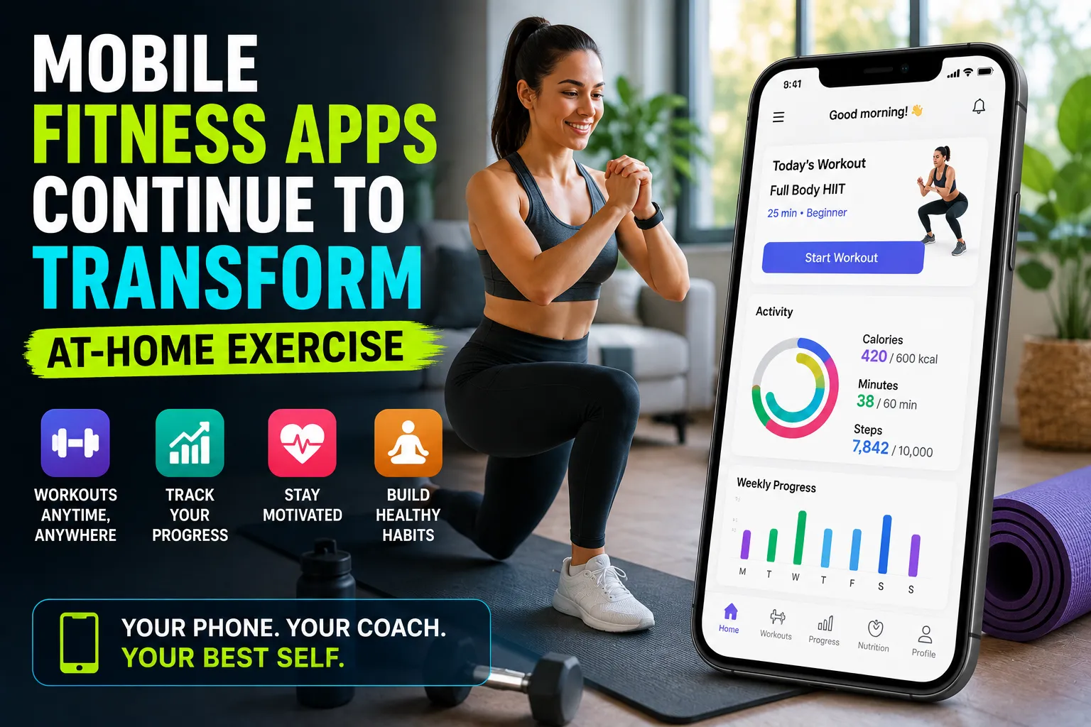 Mobile Fitness Apps Continue to Transform At-Home Exercise